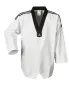 Preview: Traje de taekwondo adidas, Adi Club 3, solapa negra con rayas en los hombros