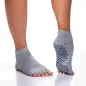 Preview: GAIAM chaussettes de yoga antidérapantes gris pack de 2