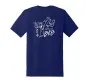 Preview: T-shirt 40 years Bavarian Karate Federation back dark blue