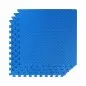Preview: Jeu de tapis aspect Elypsen 4 pièces bleu 60 x 60 x 1 cm