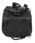 Preview: Bolsa de deporte con función de mochila en negro con inserciones laterales azules