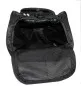 Preview: Bolsa de deporte con función de mochila en negro con inserciones laterales en turquesa