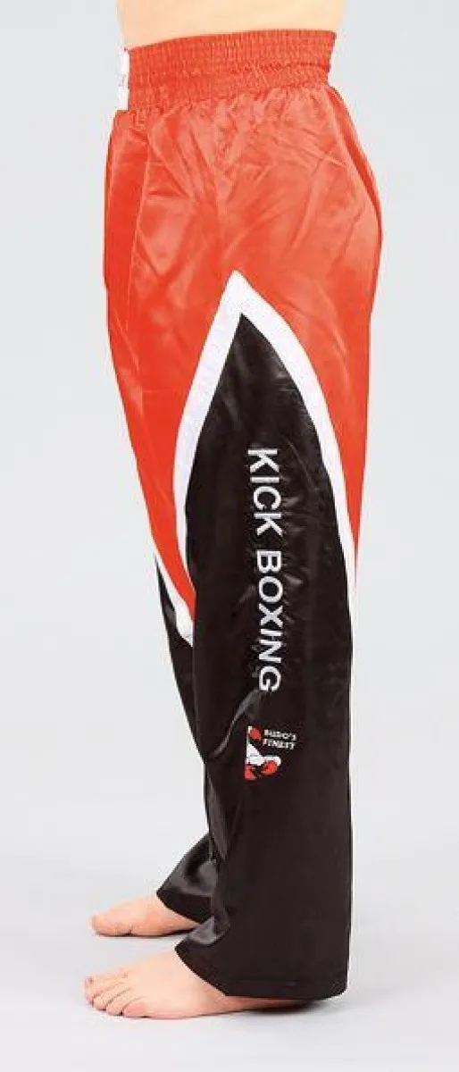 Pantalon de kickboxing noir/rouge/blanc