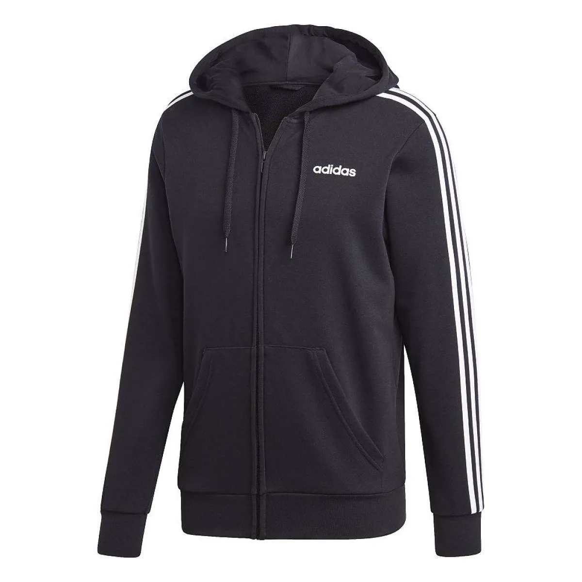 adidas Men s Sweat Jacket 3S French Terry black
