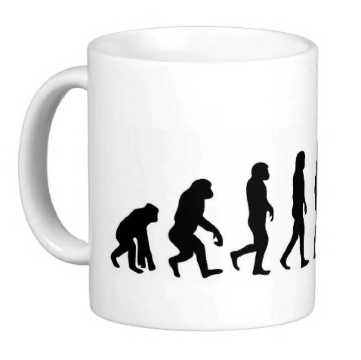 White mug printed with Aikido Evolution