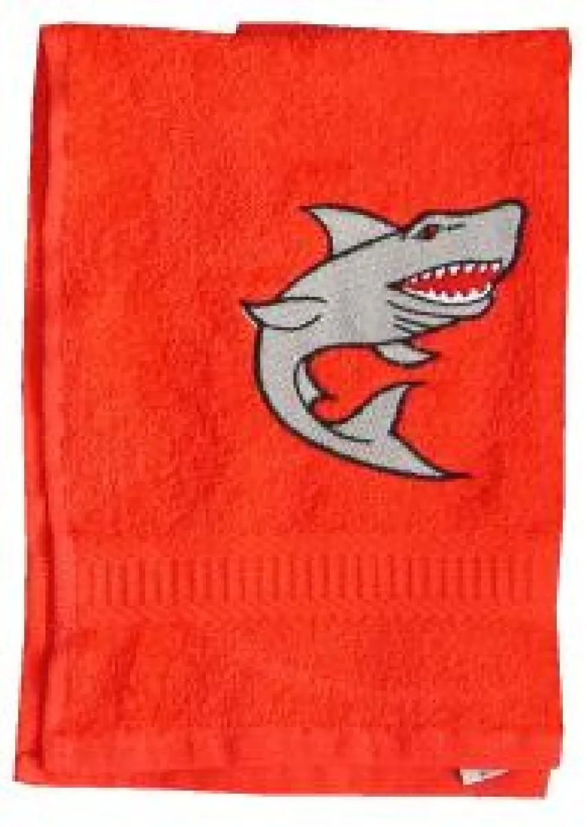 Shower and hand towels with motif "shark"