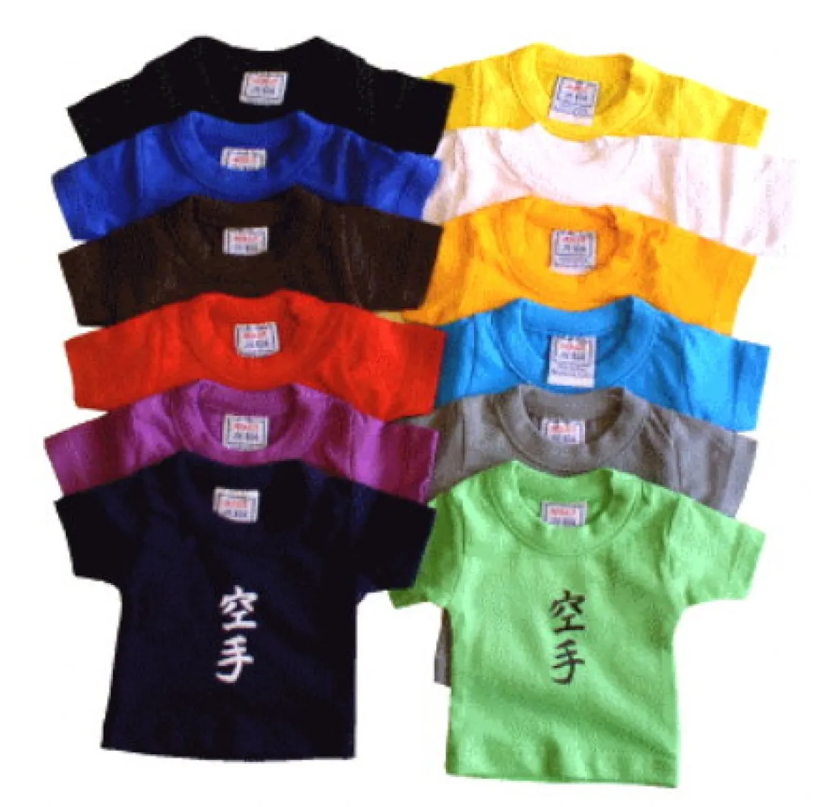 mini t shirt printed with karate