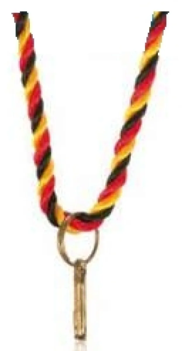 Medal cord black/red/gold