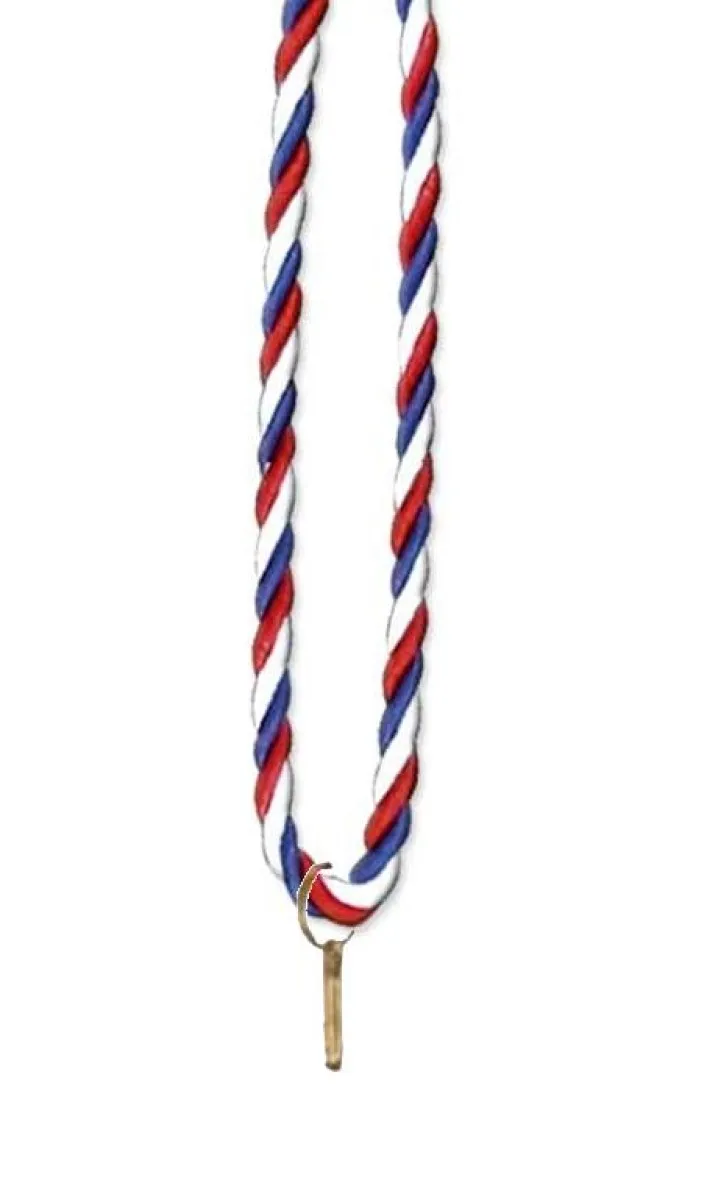 Medal cord red/white/blue