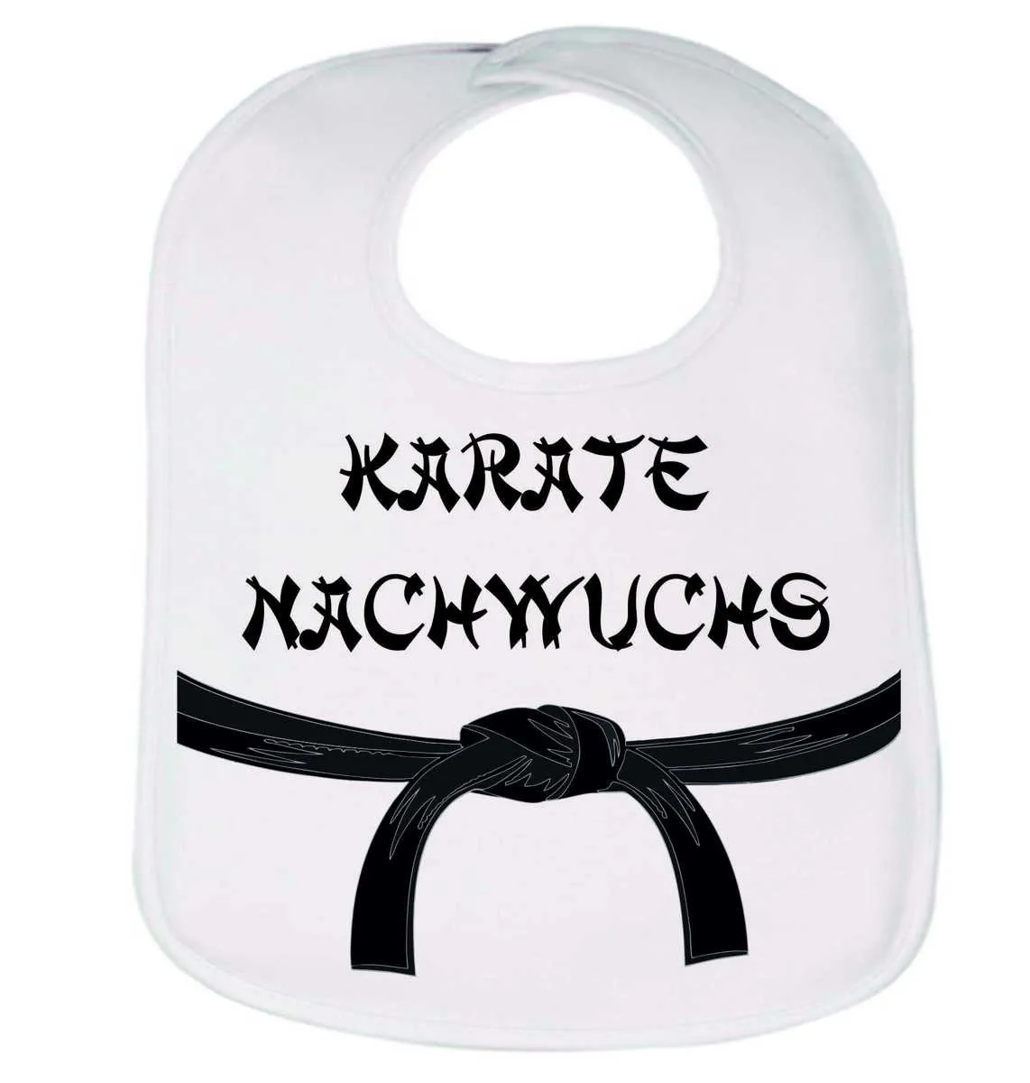 Baby Lätzchen SchwarzgurtBaby Lätzchen Karate Nachwuchs 35x24 cm