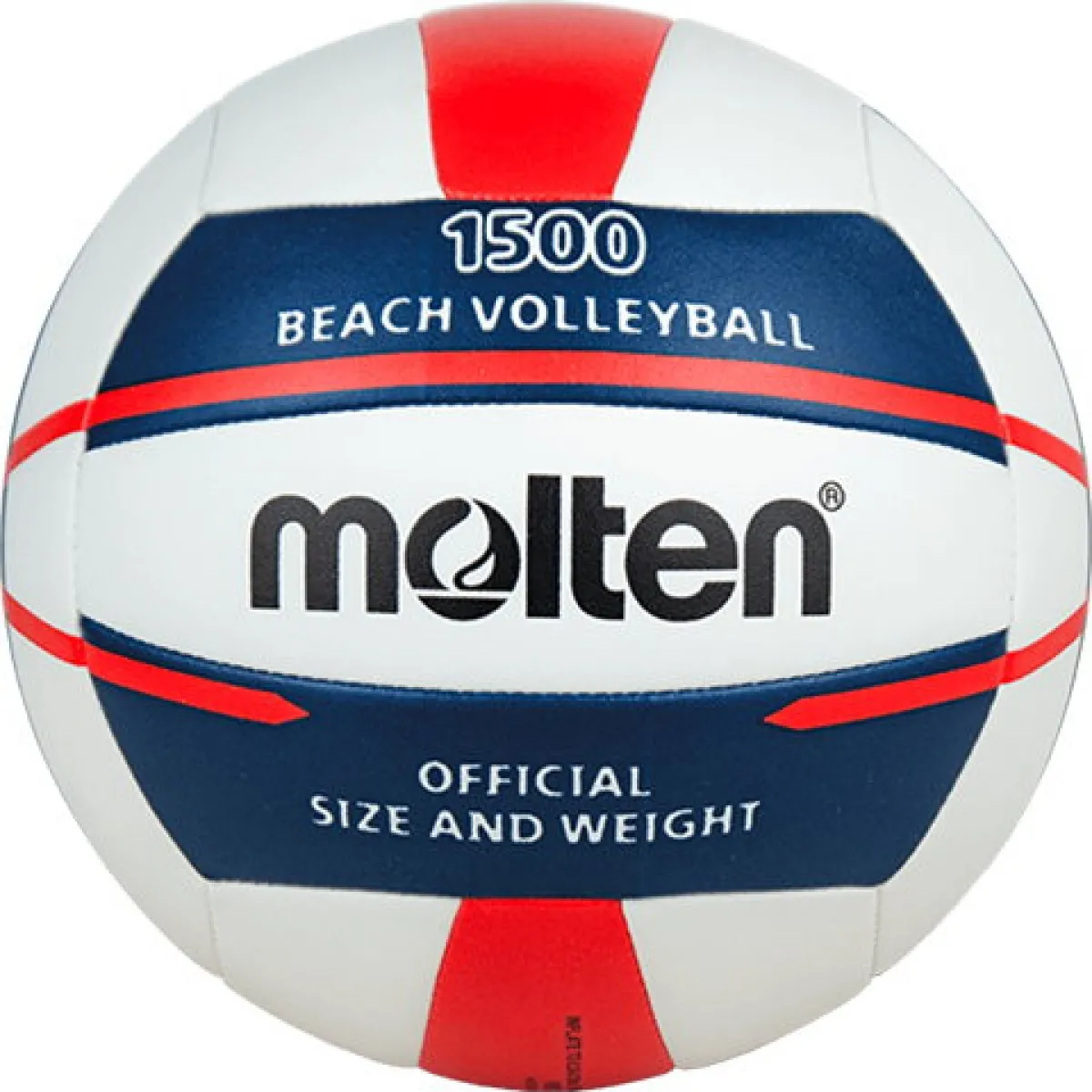Beach volleyball white/blue/red