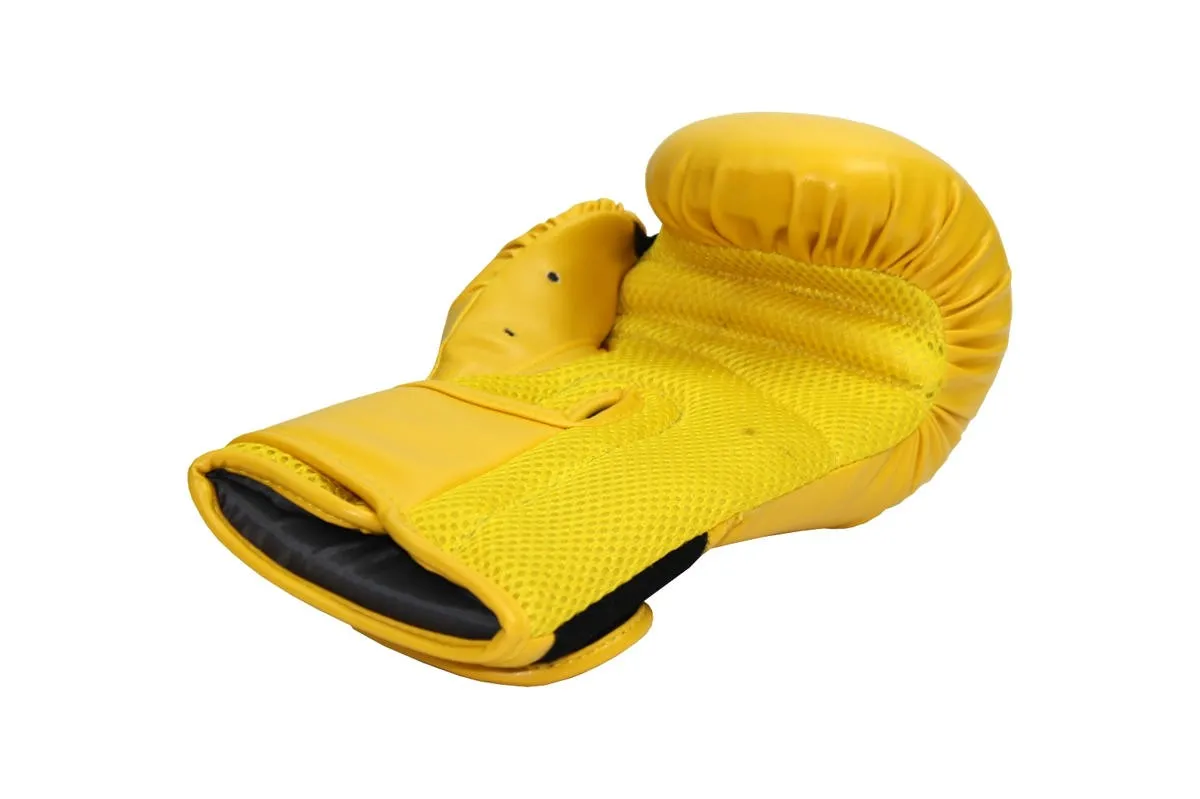 Gants de boxe jaunes pour enfants et adolescents