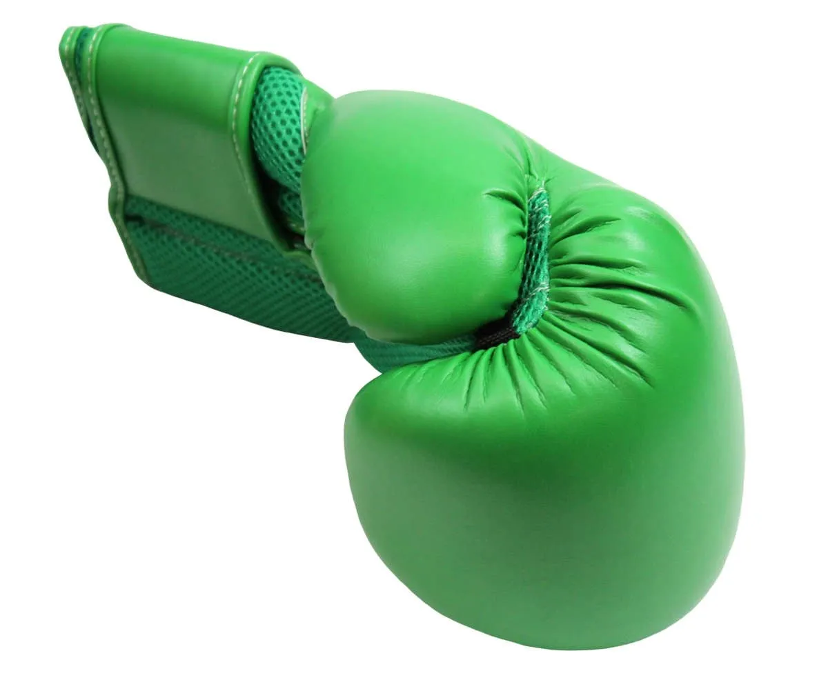 Boxing gloves green for children and teenagers