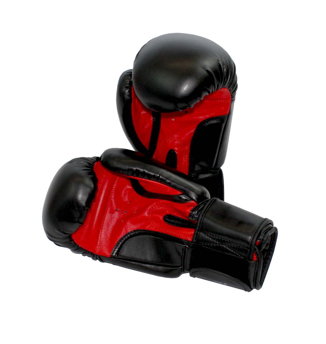 Kunstleder schwarz rot mit Boxhandschuhe Sparring Klettverschluss