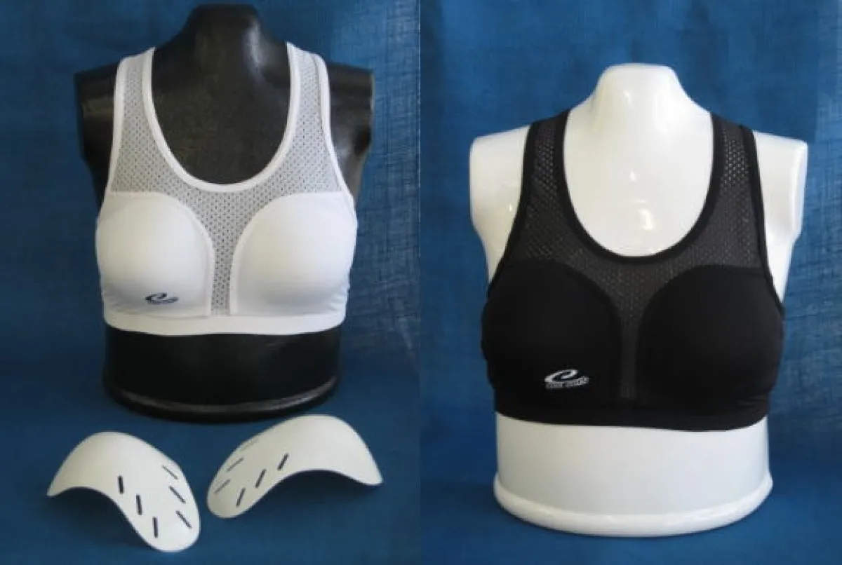 Ladies chest protector Cool Guard with black top complete set