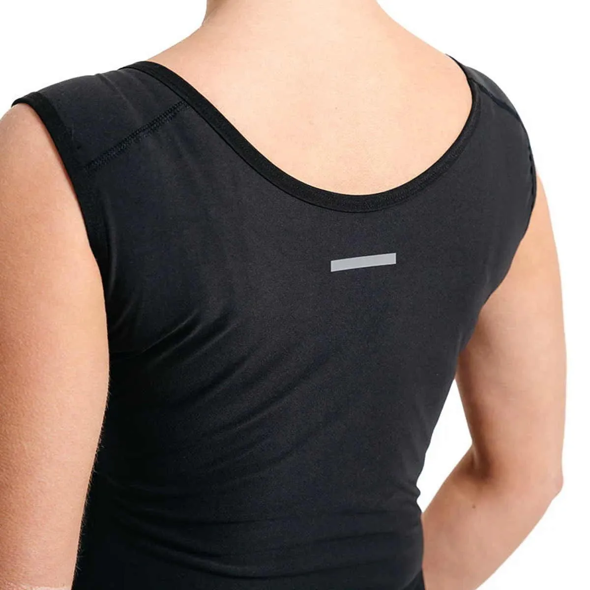 Damen Schwitz Shirt mit Reißverschluß W1 Schwarz RDX Saunashirt