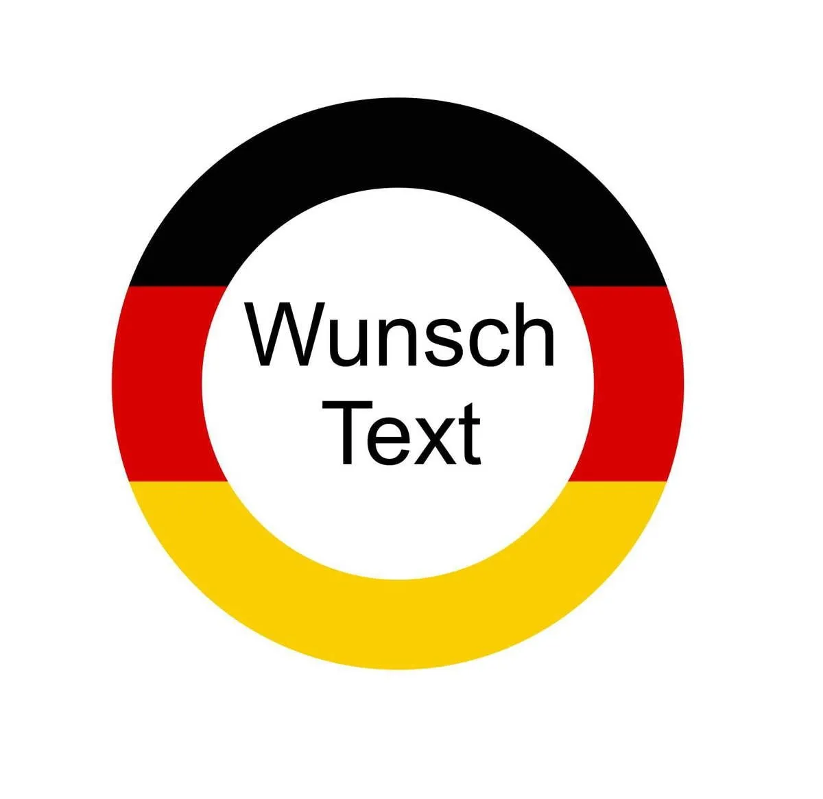 Germany emblem with customised text for trophies and medals