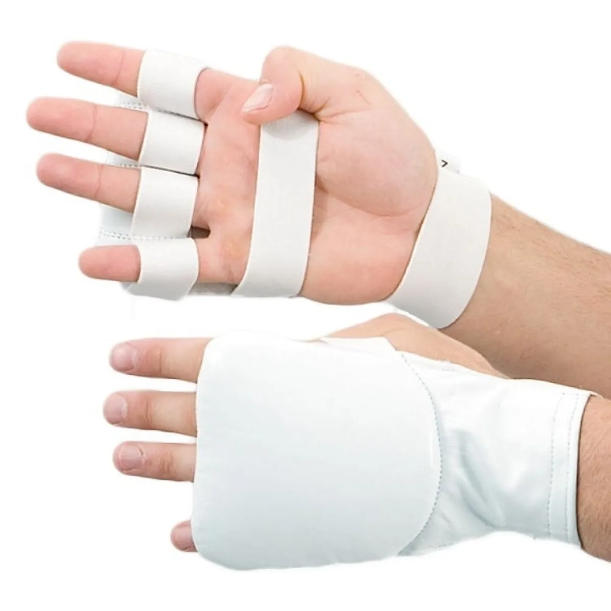 Protección de puño blanca para JuJutsu Karate
