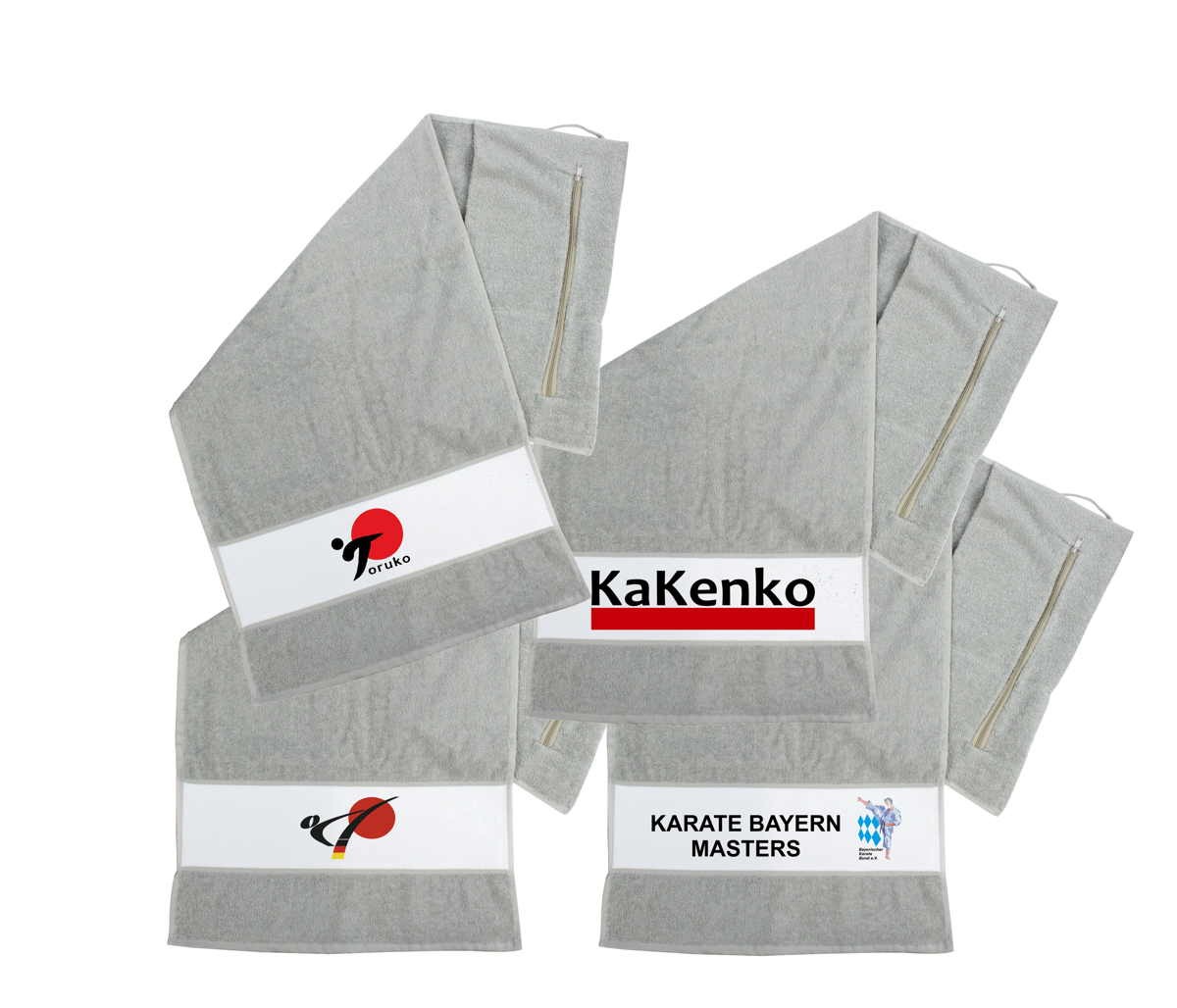 Fitness Handtuch mit Logo bedruckt Sporthandtuch, mit Tasche