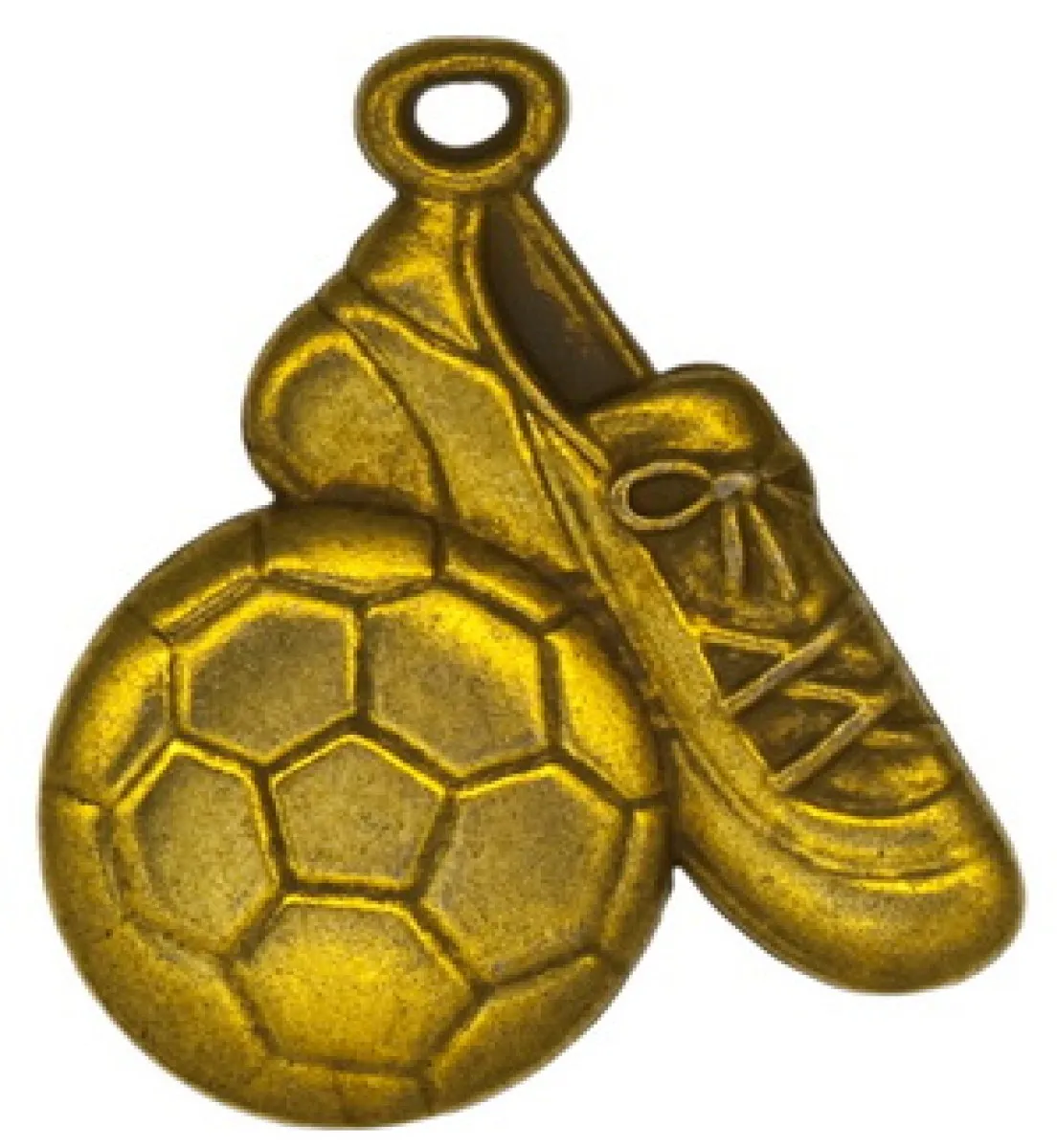 Fußball-Medaille, 53 x 50 mm bronze