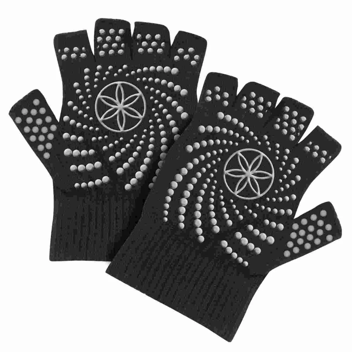 Yoga Gloves Gaiam Grey Anti Slip Gloves Grippy