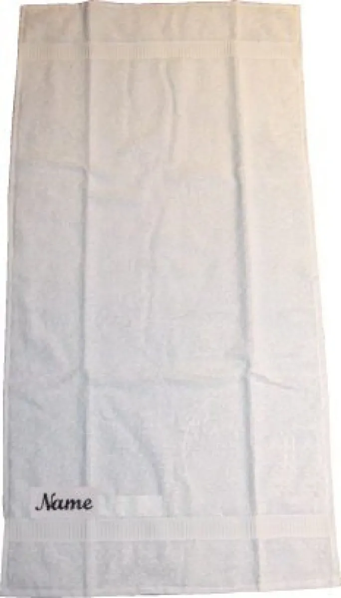 Serviette de bain brodée avec nom 50x100cm