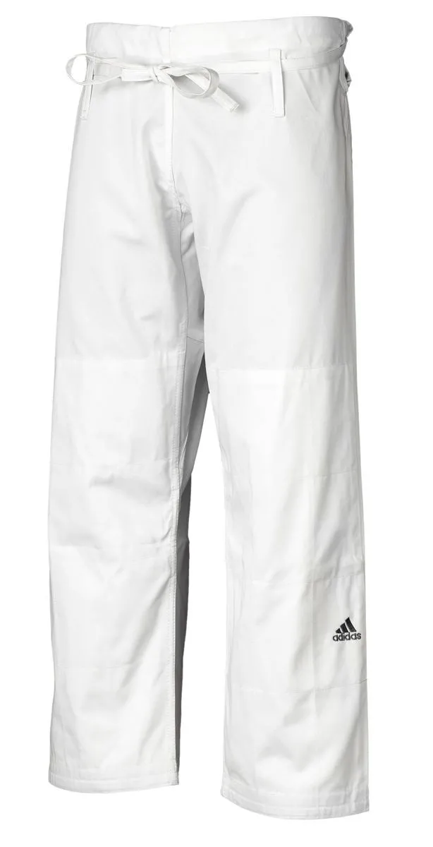 Judoanzug Adidas Contest J650 weiß mit schwarzen Schulterstreifen
