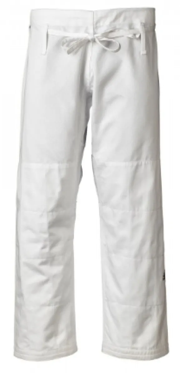 adidas Judoanzug Millenium weiß/silbernes Logo Hose