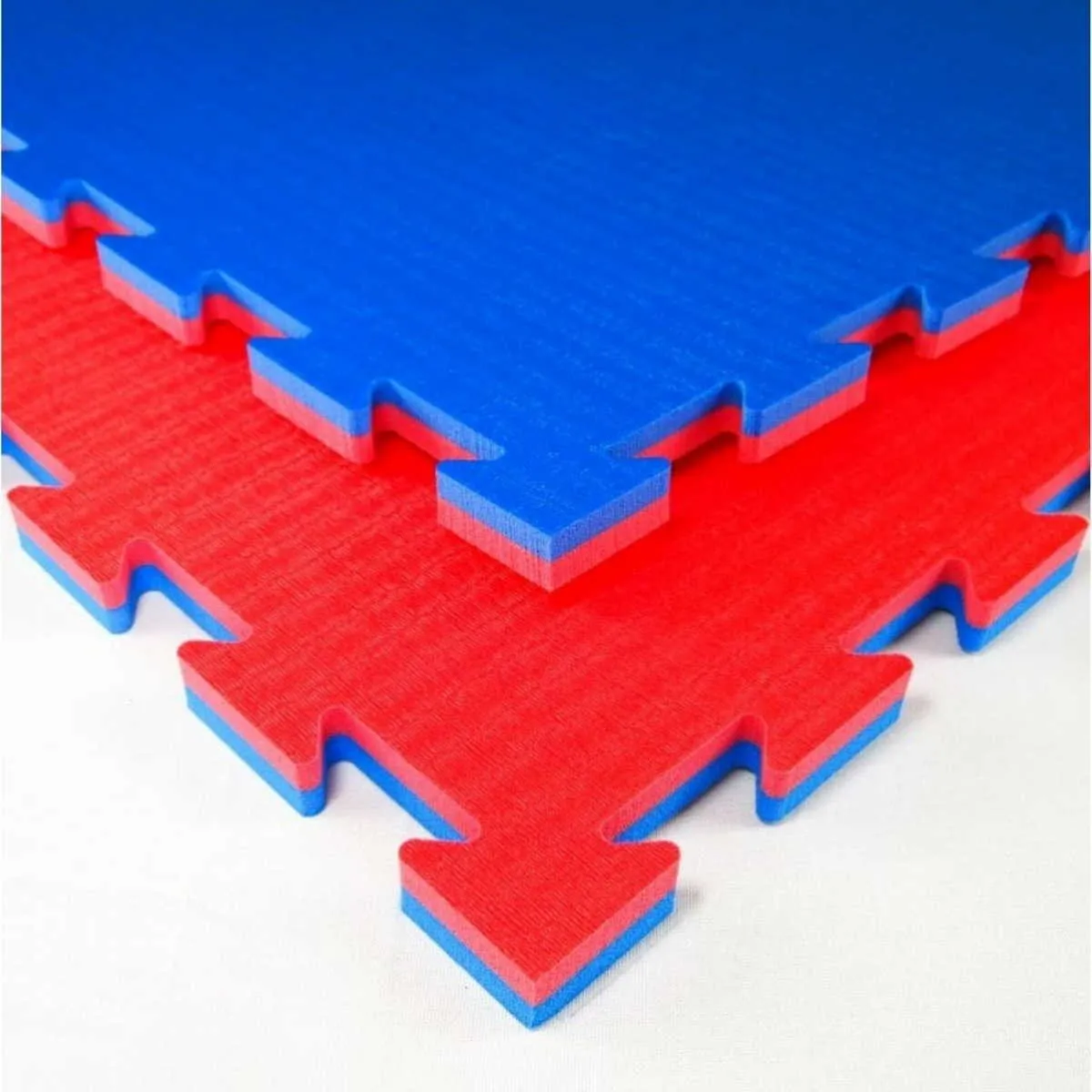 Tapis d arts martiaux Tatami K20L rouge/bleu 100 cm x 100 cm x 2 cm
