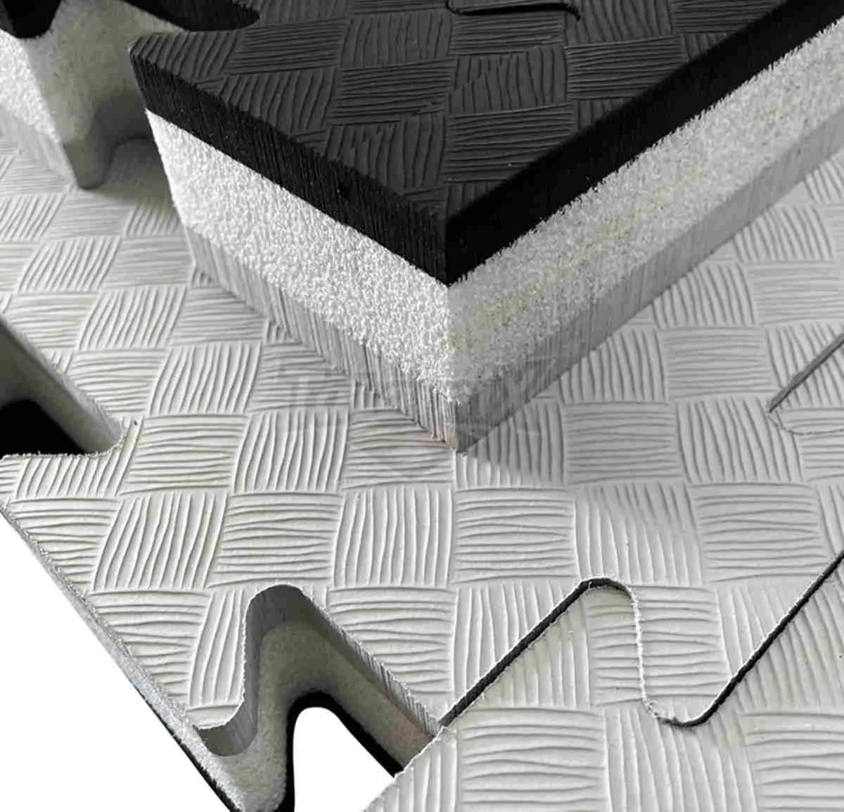 Puzzlematte Tatami Hybrid HC40 schwarz/grau 100 cm x 100 cm x 4 cm