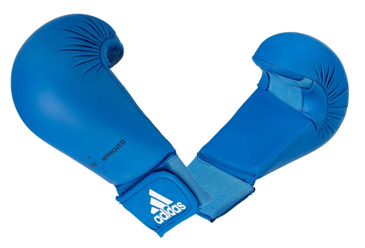 Protector de puno adidas Karate azul aprobado por la WKF