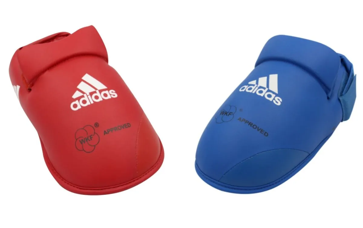 adidas instep protectors red and blue