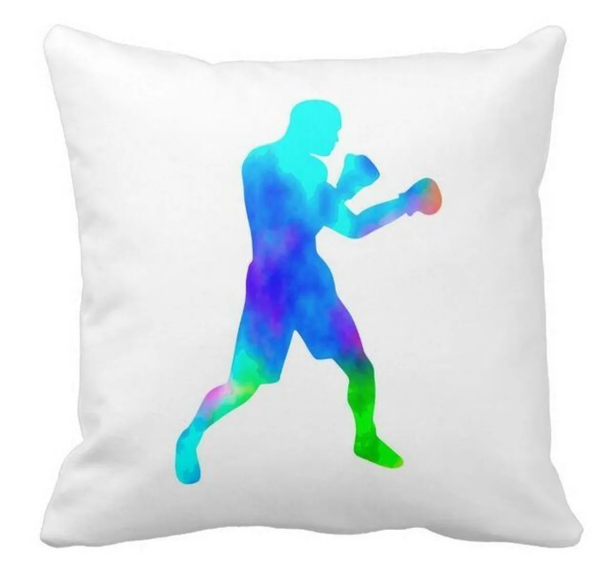 Watercolour Boxing cushion