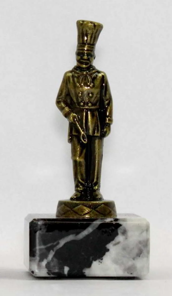 Pokal Figur Koch | Kochpokal bronze