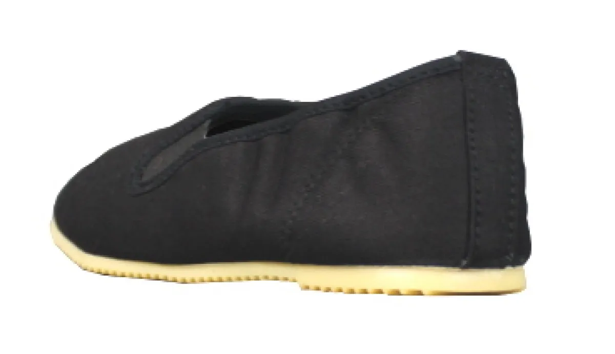 Zapatos de Kung Fu negros con suela de goma