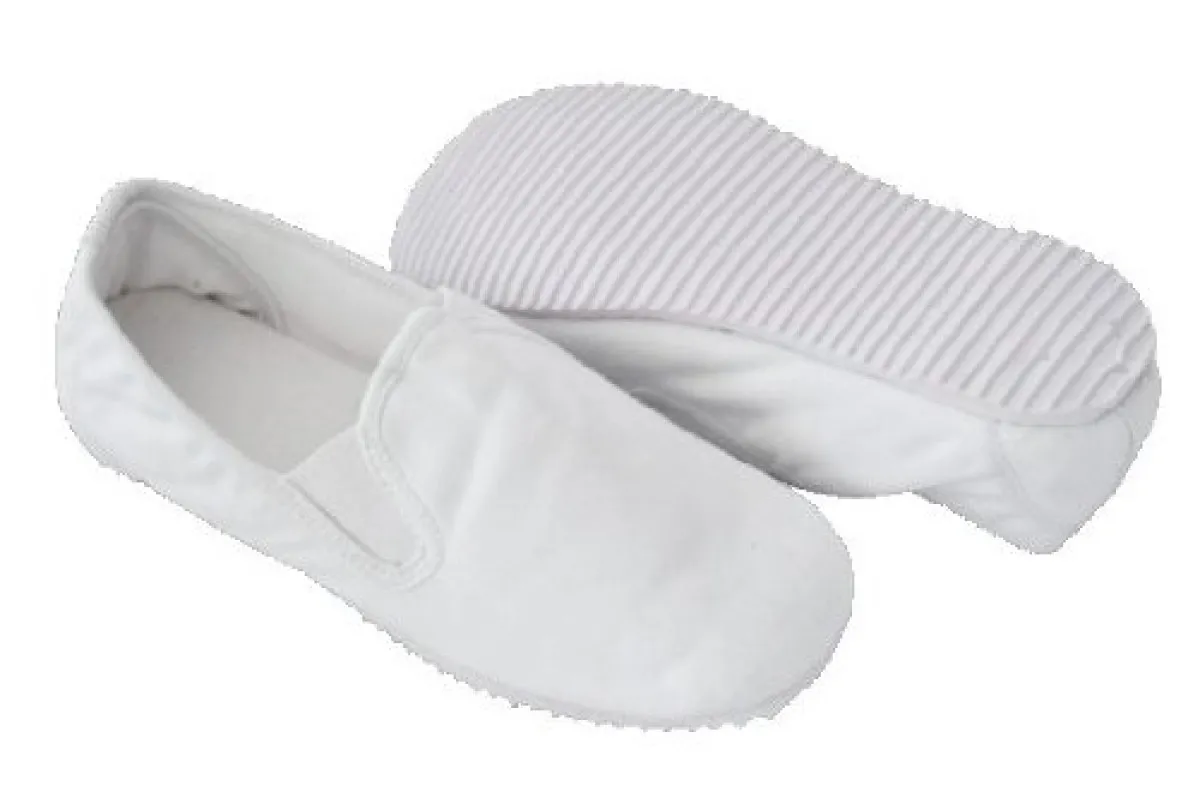 Chaussures de Kung Fu blanches avec semelle en caoutchouc