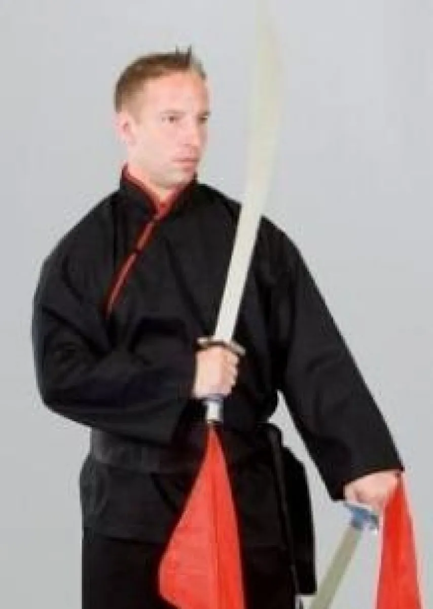 Kung Fu jacket black/red
