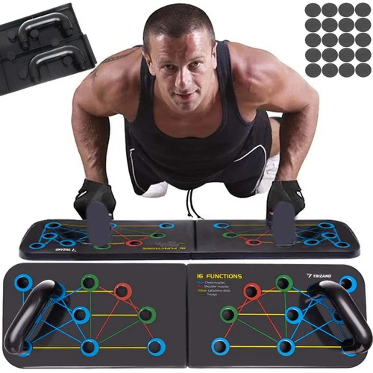 Push-up board with handles