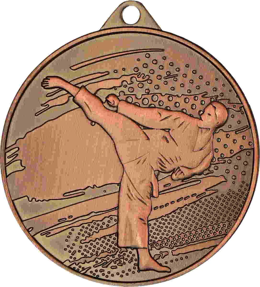 Medaille Karate 4,5 cm bronze