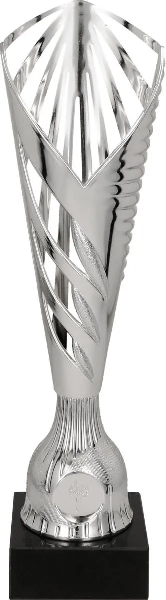 Pokal in silber aus Kunststoff 32 cm