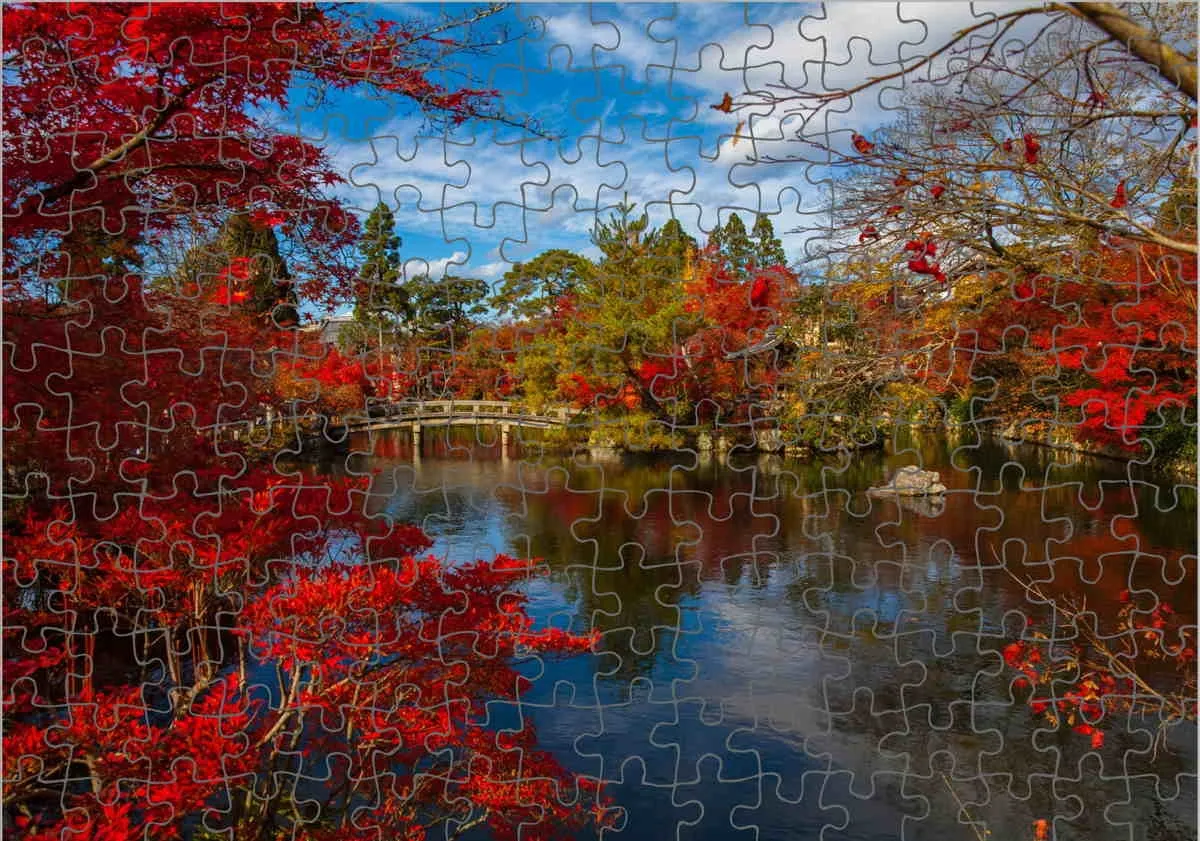 Puzzle del jardín japones