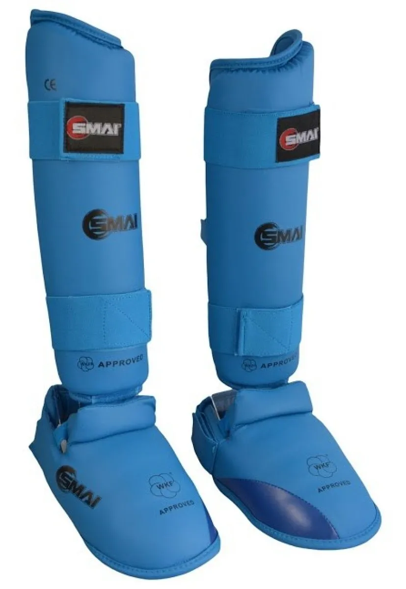 SMAI Karate shin instep protector WKF red or blue
