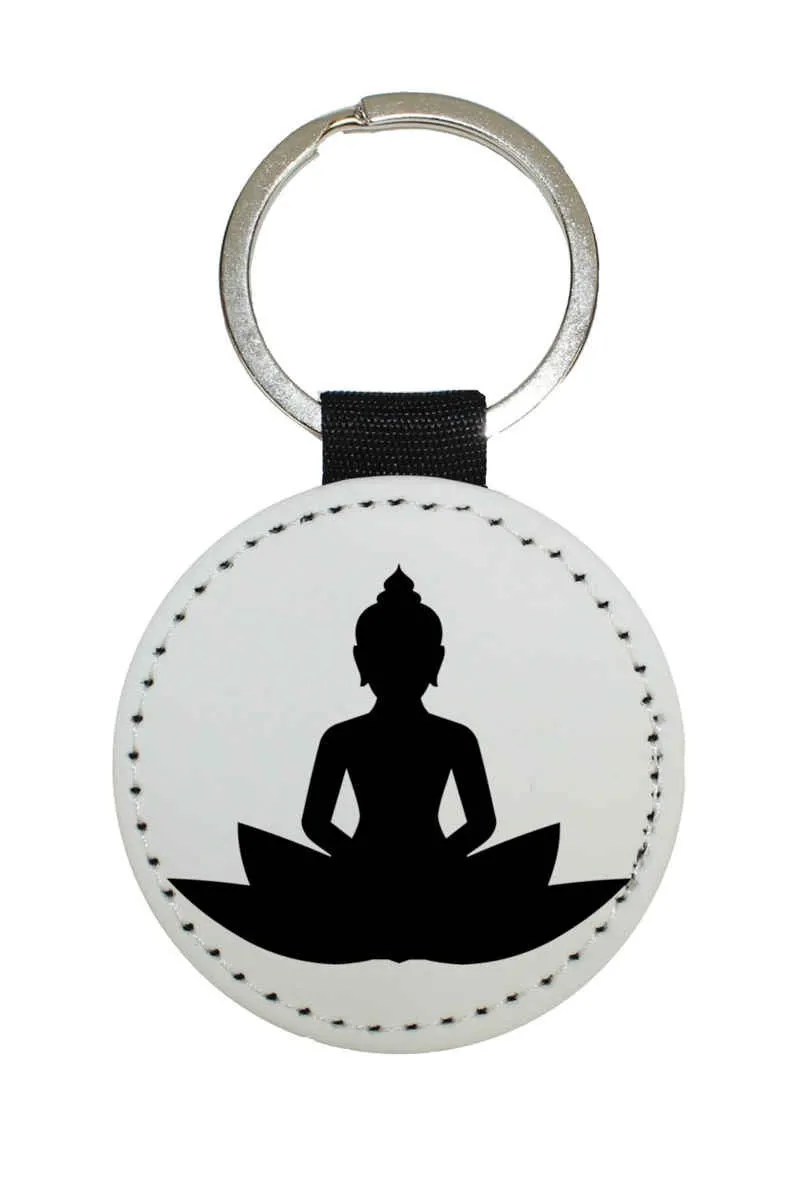 Key rings in different colors motif Buddha