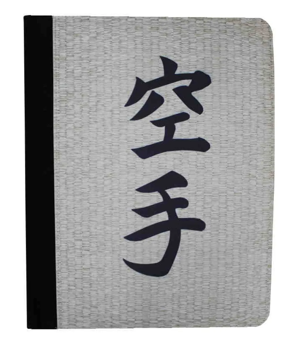 Writing pad with karate characters
