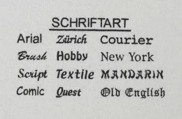Handtuch Sylt mit Bestickung Schriftarten