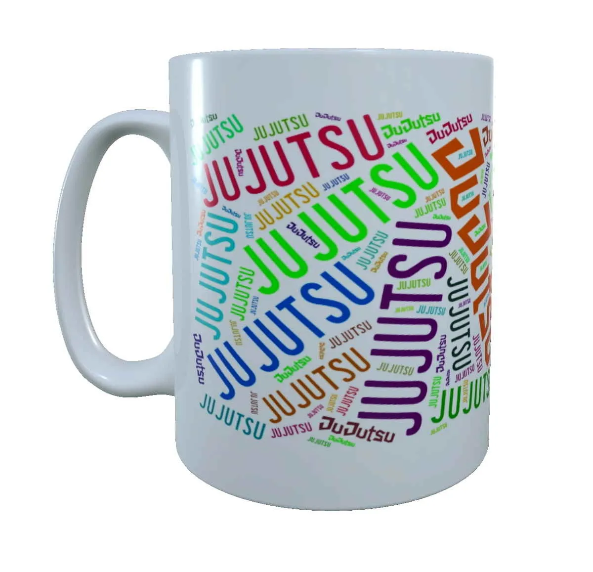 cup white printed with JuJutsu colourful