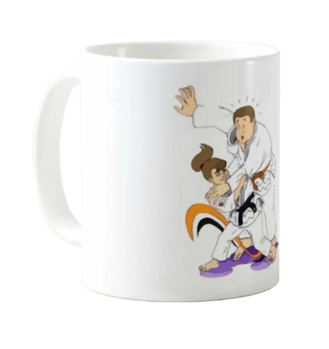 Judo shoulder throw mug