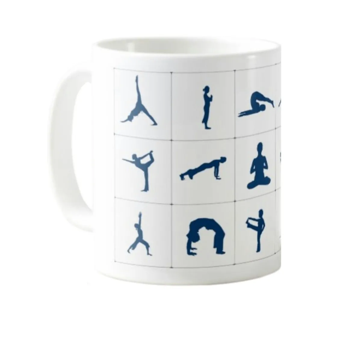 Cup of yoga exercises