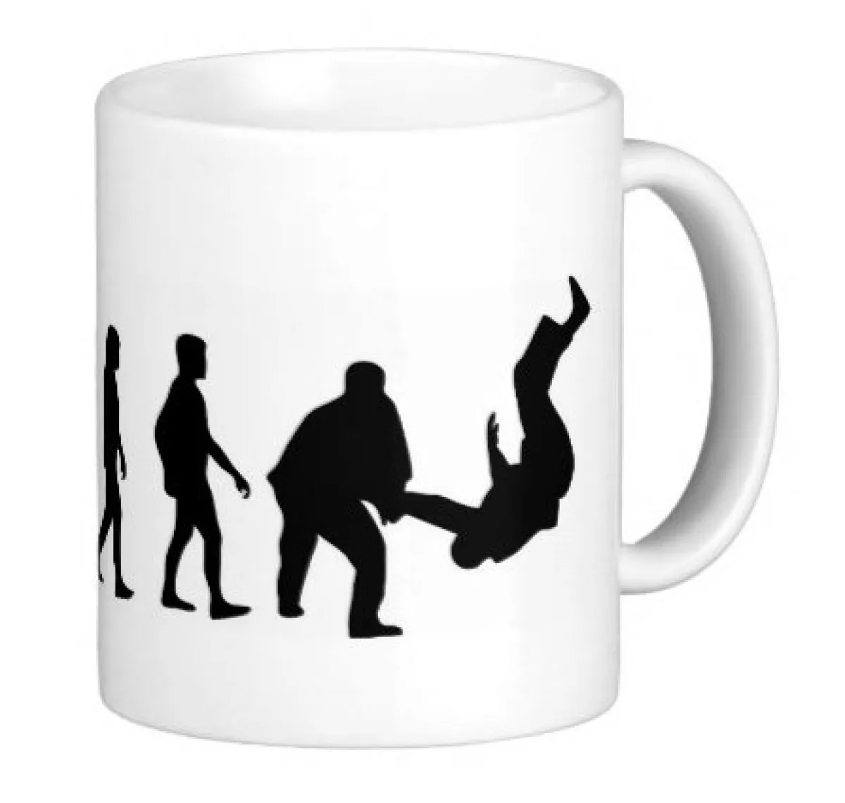 Mug blanc imprime avec Karate Evolution