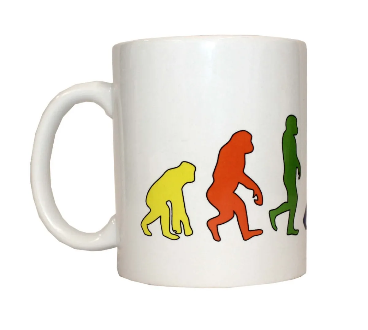 cup white printed with the karate evolution